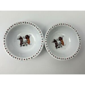 VTG plastic cereal bowl Hershey's candy characters, promotional set from 1990s